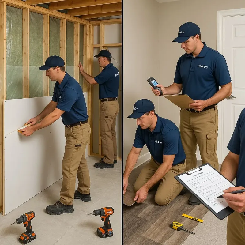 Repairs and Reconstruction process in Simpson, PA